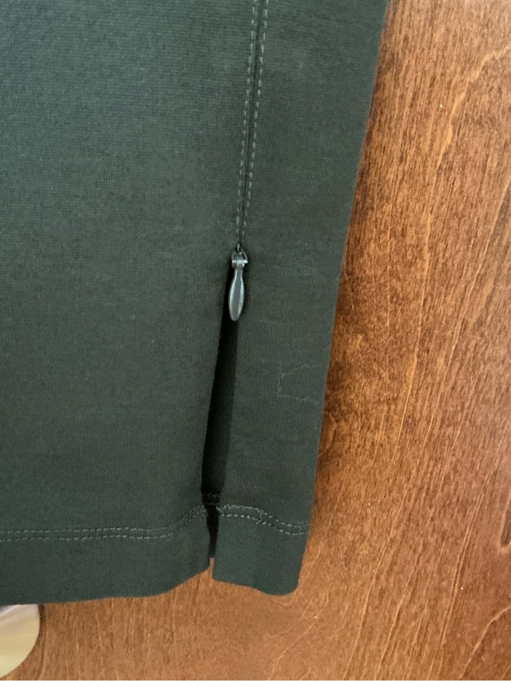 Vince Ponte knit Slim Pants Ankle Zip Size 10 Chocolate Brown Minimalist Career - Picture 8 of 12
